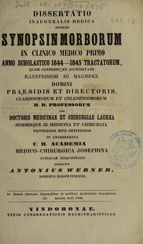 Dissertatio inauguralis medica sistens brevem conspectum morborum medullae spinalis. - Formação intelectual segundo gilberto de tournai..