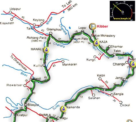 Distance Between Baddi to Lahaul Spiti - yatra.com