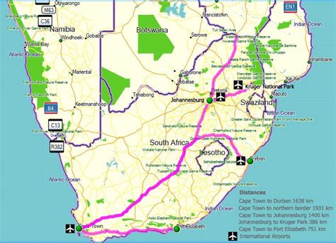 Distance Between Cape Town and Durban - Prokerala