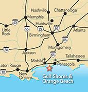 Distance Between Gulf Shores, AL to Scottsboro, AL