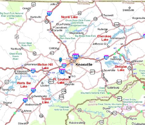 Distance Between Knoxville, TN to Greenbrier, TN