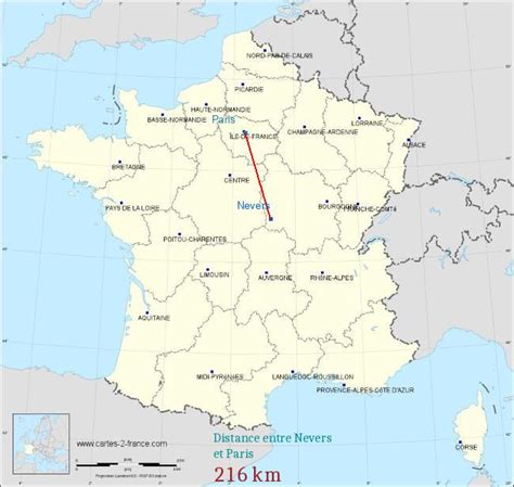 Distance Nevers Longvic