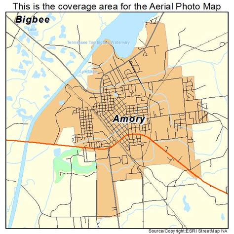 Distance between Amory, MS and Tupelo, MS