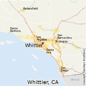 Distance between Carson, CA and Whittier, CA