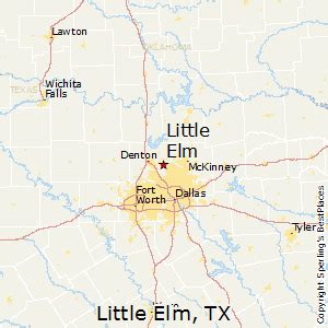 Distance between Dallas, TX and Little Elm, TX