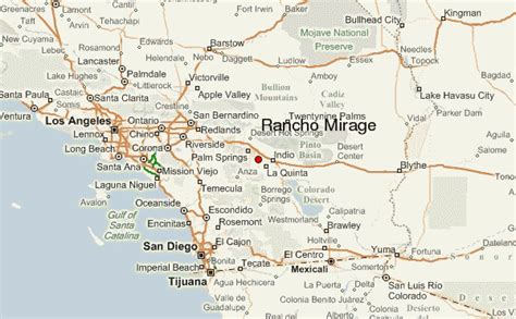 Distance between Indio, CA and Rancho Mirage, CA