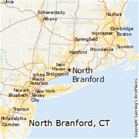 Distance between New Haven, CT and North Branford, CT