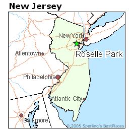 Distance between Roselle Park, NJ and Carversville, PA