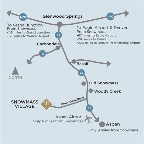 Distance between Snowmass, CO and Denver, CO