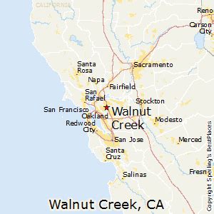 Distance between Walnut Creek, CA and Redwood City, CA