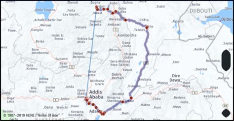 Distance from Adis Abeba to Shashemene