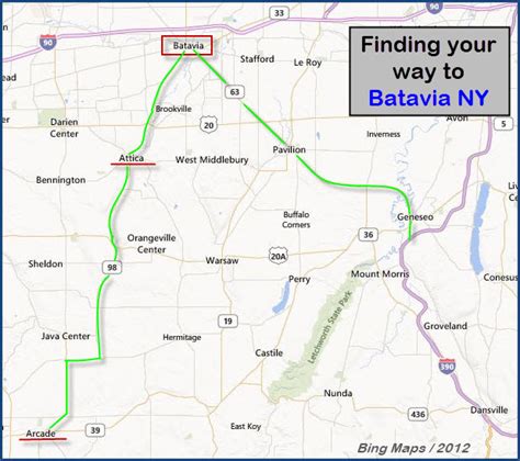 Distance from Batavia to Buffalo - DriveBestWay.com