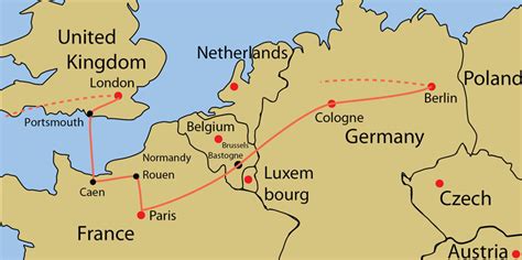 Distance from Belgium to Germany - Himmera