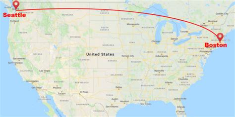 Distance from Boston to Seattle - Prokerala