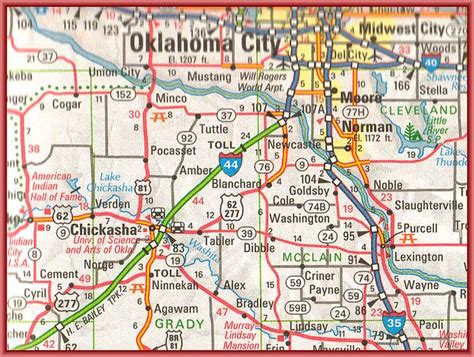 Distance from Chickasha, OK to Alva, OK