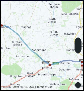 Distance from Redruth to Fakenham