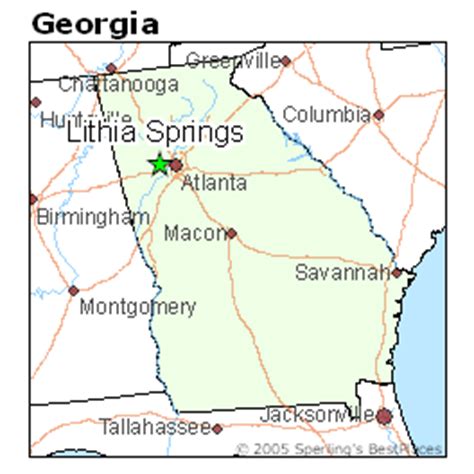 Distance from Sandy Springs to Lithia Springs - Distance Calculator