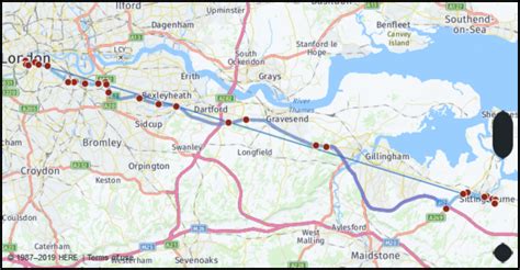 Distance from Sittingbourne Kent Great Britain to Eastbourne …