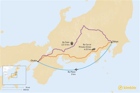 Distance from Tokyo, Japan to Osaka, Japan - travelmath.com