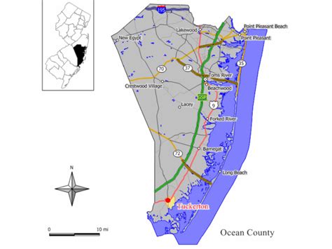 Distance from Tuckerton, NJ to Brick, NJ - MapSof.net