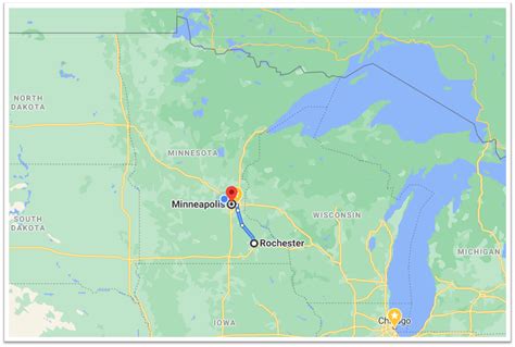Distance from minneapolis to rochester minnesota. Bus Rochester to Minneapolis: Trip Overview. Average ticket price $35. Average bus trip duration 1h 30m. Number of daily buses 2. Earliest bus departure 3:00 PM. Distance 70 miles (112 km) Latest bus departure 7:00 PM. 