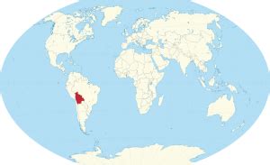 Distances from Bolivia to other countries in the world - Geodatos