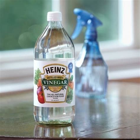 Distilled vinegar for cleaning windows. Then rinse in hot, soapy water. For use around the home, combine vinegar with water in a 1:1 solution to clean and freshen many surfaces. Use this solution on glass, windows, walls, cupboards, floors, sinks, stovetops and coffee makers. Be cautious when using vinegar to clean surfaces with a high risk of food contamination, such as cutting ... 