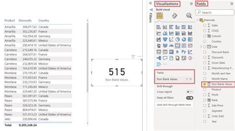 Distinct count rows that are not blank! - Power BI