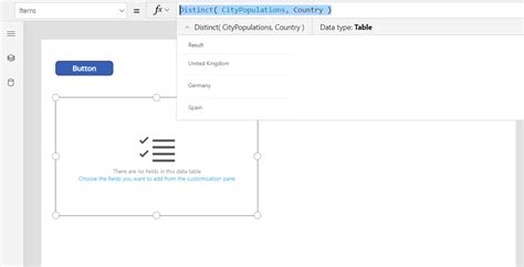 Distinct powerapps. Distinct(Sort('Provider Inclusion By State','State (State0)'),'State (State0)') Not all of the states are currently showing. Please let me know what I'm doing wrong. These are the last states in my SharePoint List: This is the bottom of my sorted drop down. Please and thank you! 
