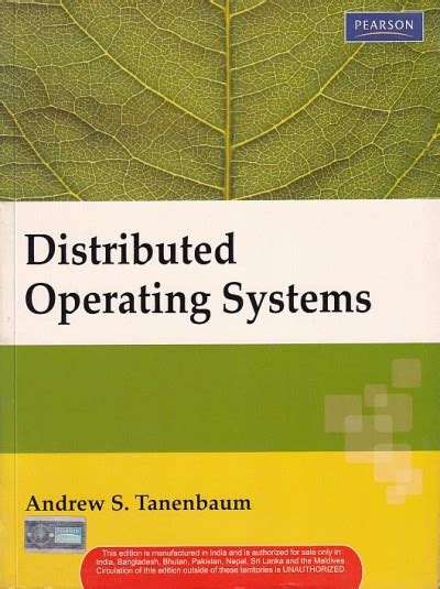 Distributed S 1 Operating Systems Tanenbaum Andrew