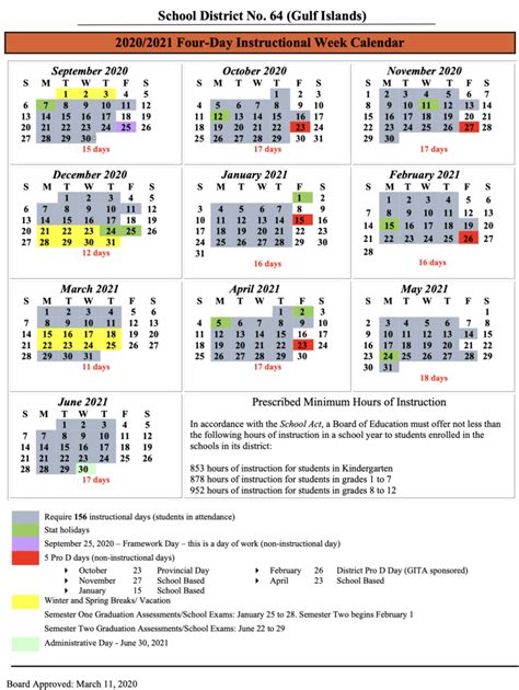 District 64 Calendar