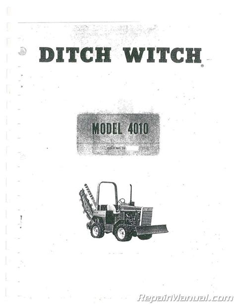 Ditch witch 4010 diesel repair manual. - Manuale di riparazione del motore toyota l 2l 2lt.