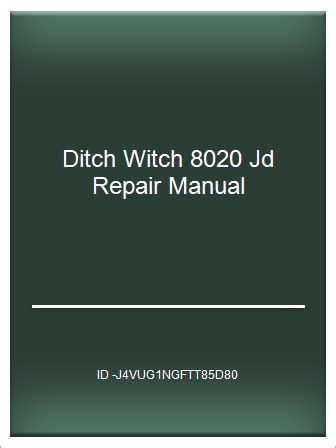 Ditch witch 8020 jd repair manual. - Guida per insegnanti di studio della bibbia cattolica.