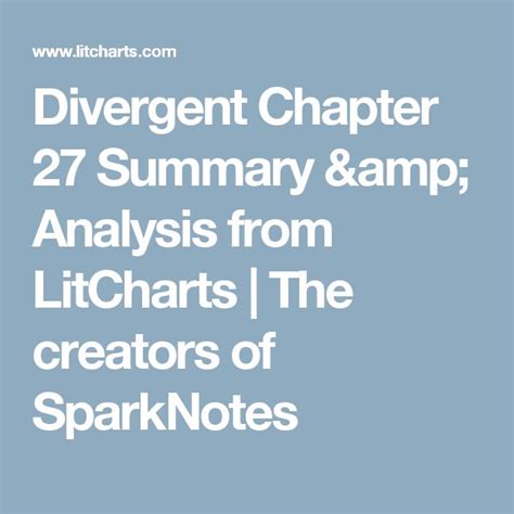Divergent summary sparknotes