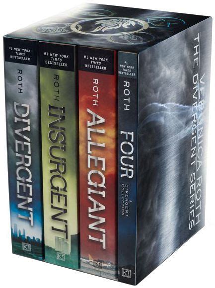Download Divergent Series Fourbook Paperback Box Set Divergent Insurgent Allegiant Four By Veronica Roth