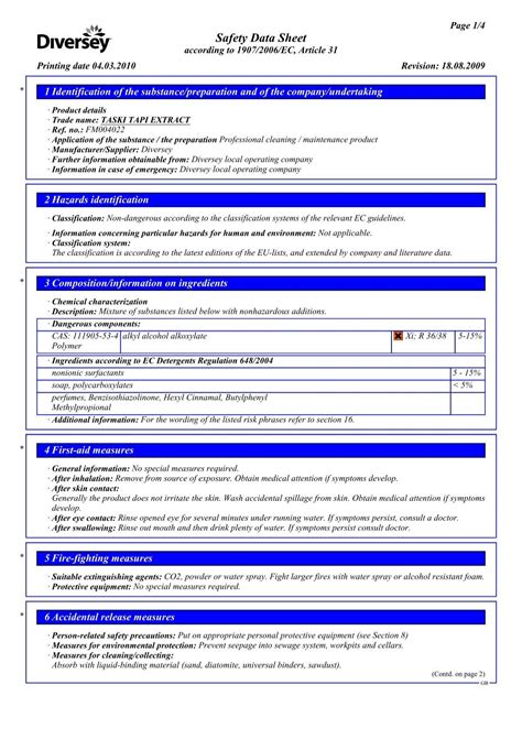 Diversey ABM Resource Site - Product Information and SDS