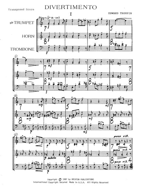 Divertimento für trompete, posaune und klavier (1946). - Manual de introdu o norma openehr portuguese edition.