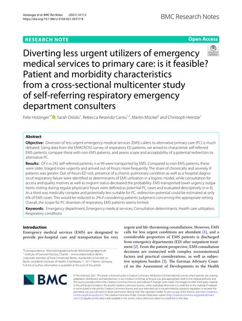 Diverting less urgent utilizers of emergency medical services to ...