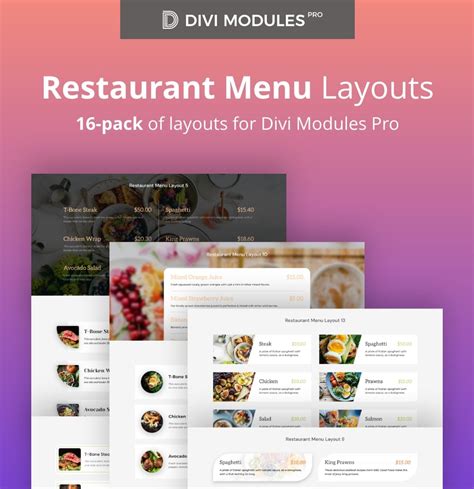 Divi Menu Module Layout Pack 1 Divi Layouts