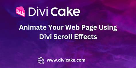Divi animated gif.  Divi Scroll Effects can create animations and transitions that t...