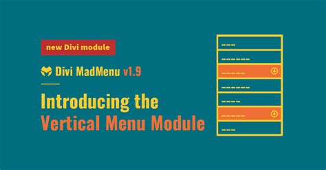 Divi menu module vertical.  Jun 8, 2022 · Introducing the brand new MadMe...