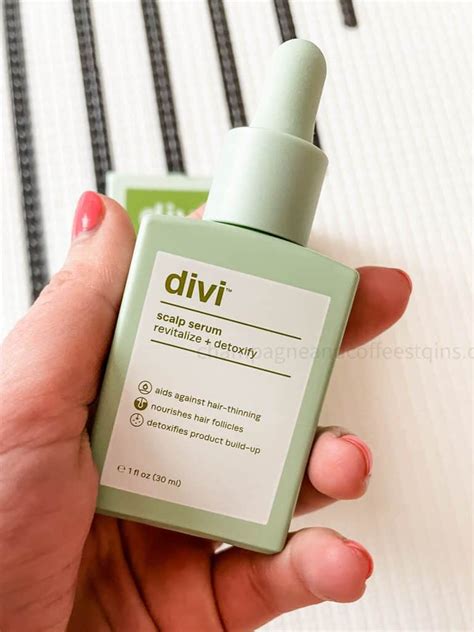 Divi serum. A lightweight scalp serum from Divi, this alcohol-free formula is infused with a powerful, science-backed blend of multiple amino acids and peptides to create a healthy scalp environment for hair to grow. 1 oz/30 mL; Tea tree & mint scent; Cruelty-free … 