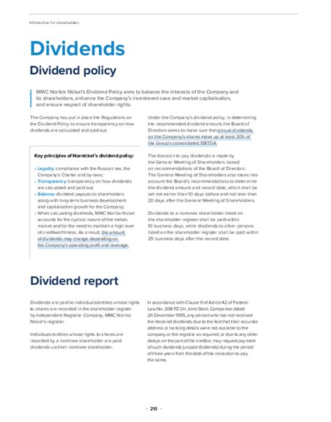 Dividends - Nornickel