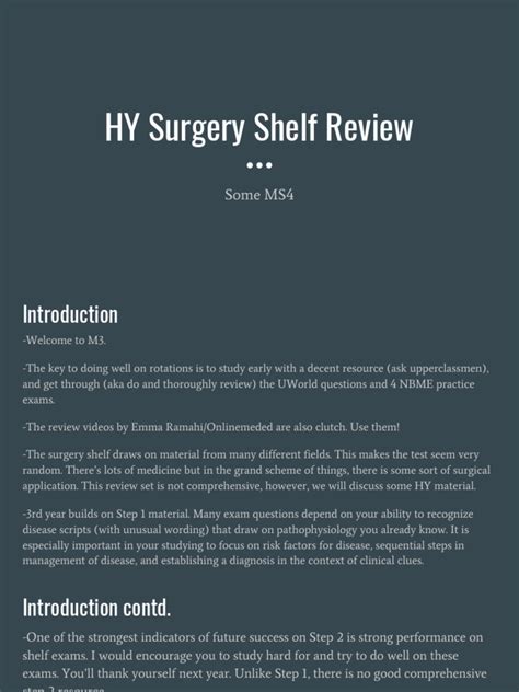Divine intervention surgery shelf review pdf. UWorld Step 2/Shelf Qbank*** This is the primary resource for most shelf exams (did 15 questions/day usually) and is necessary for shelf exams & Step 2. Divine Intervention** … 