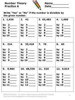 Divisibility Rules Worksheet Pdf amulette