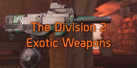 Division 2 exotic weapons. 27 Mar 2017 ... BULLFROG: when this AR was the FAMAS, droped literally, from anything, now the only known way to get it, is from exotic caches ; CADUCEUS: named ... 