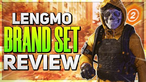 Division 2 lmg.  Lengmo Chest w/Spotter talent.  Reload Speed: 5.  They are specializ...