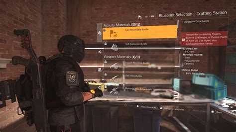 Division 2 optimization blueprints.  And also, depending on what you need, us...