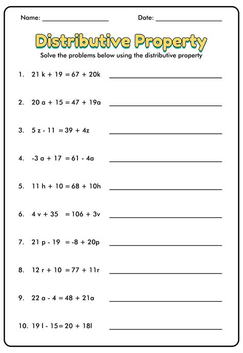 Division Using Distributive Property Worksheets