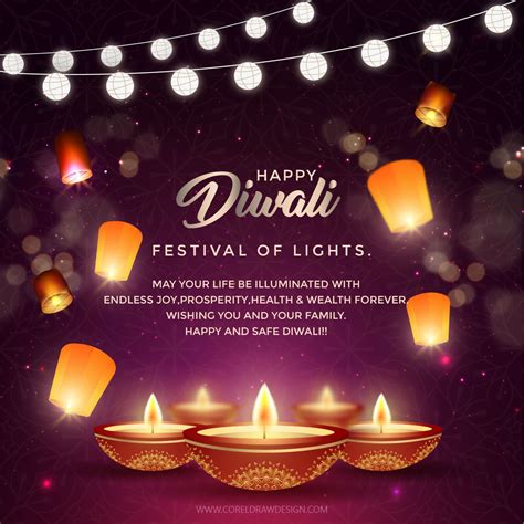 Diwali Card Template